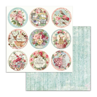 Stamperia Pink Christmas 6x6 Inch Paper Pack (SBBXS07)